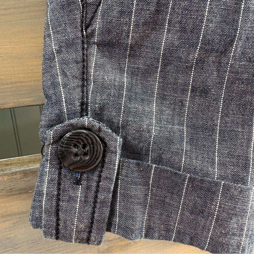 Fossil Striped Chambray Shorts Siuze 31 - Picture 2 of 6